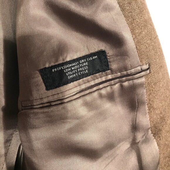 Jos. A. Bank Brown Jacket Blazer Sport Coat 44L Wool Tweed Sports Suit - Picture 10 of 10